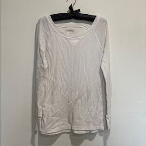Old Navy Women's Cream Long Sleeve Tee